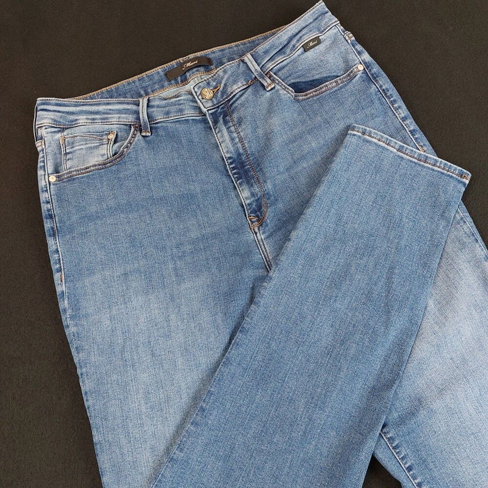 Mavi Kathleen High Rise Slim Boyfriend Jeans Women's 33x32 (33x31) Blue Stretch